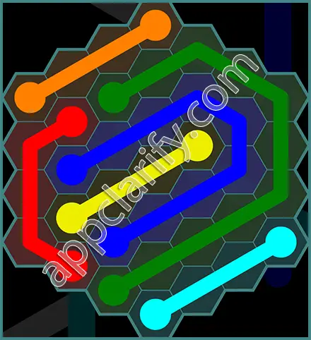 Flow Free: Hexes 7x7 Mania Pack Level 136 Solutions