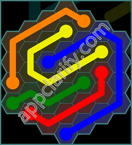 Flow Free: Hexes 7x7 Mania Pack Level 137 Solutions