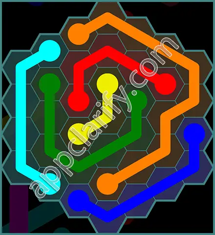 Flow Free: Hexes 7x7 Mania Pack Level 139 Solutions