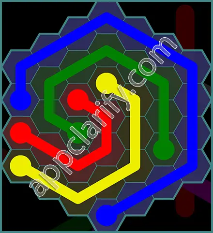 Flow Free: Hexes 7x7 Mania Pack Level 14 Solutions