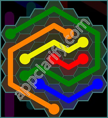 Flow Free: Hexes 7x7 Mania Pack Level 140 Solutions