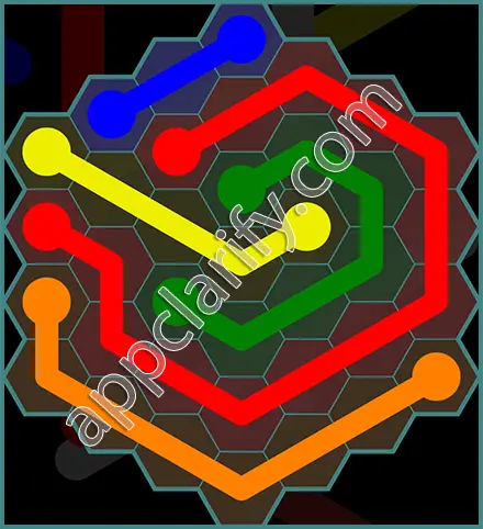 Flow Free: Hexes 7x7 Mania Pack Level 143 Solutions
