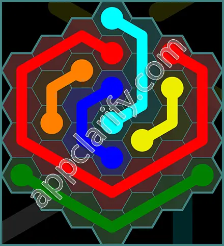 Flow Free: Hexes 7x7 Mania Pack Level 144 Solutions
