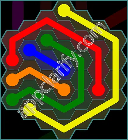 Flow Free: Hexes 7x7 Mania Pack Level 145 Solutions