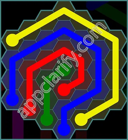 Flow Free: Hexes 7x7 Mania Pack Level 146 Solutions