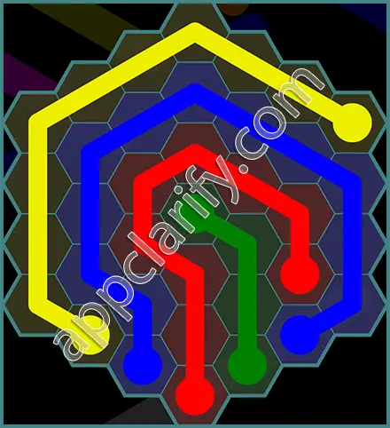 Flow Free: Hexes 7x7 Mania Pack Level 148 Solutions
