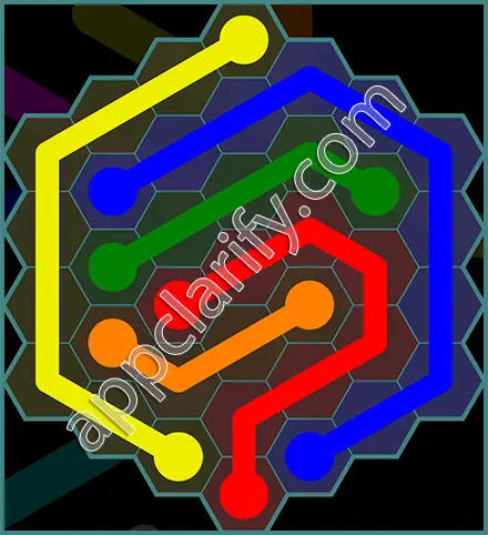 Flow Free: Hexes 7x7 Mania Pack Level 149 Solutions