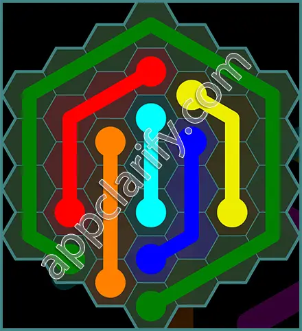 Flow Free: Hexes 7x7 Mania Pack Level 150 Solutions