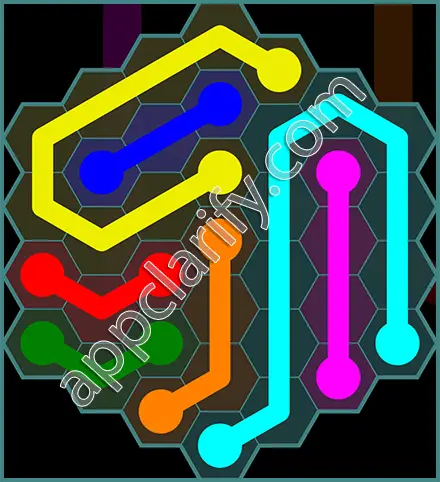 Flow Free: Hexes 7x7 Mania Pack Level 17 Solutions