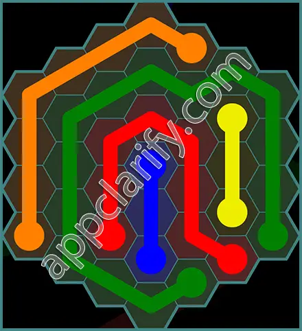 Flow Free: Hexes 7x7 Mania Pack Level 2 Solutions