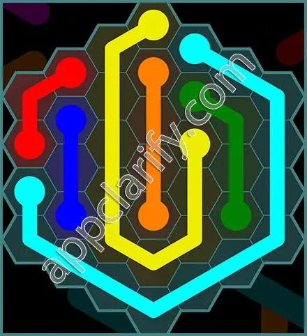 Flow Free: Hexes 7x7 Mania Pack Level 20 Solutions