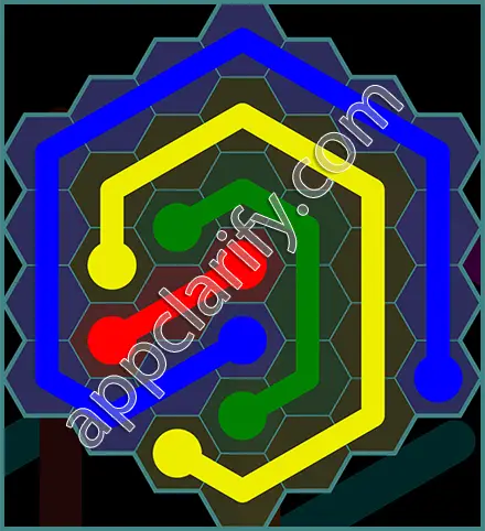 Flow Free: Hexes 7x7 Mania Pack Level 22 Solutions