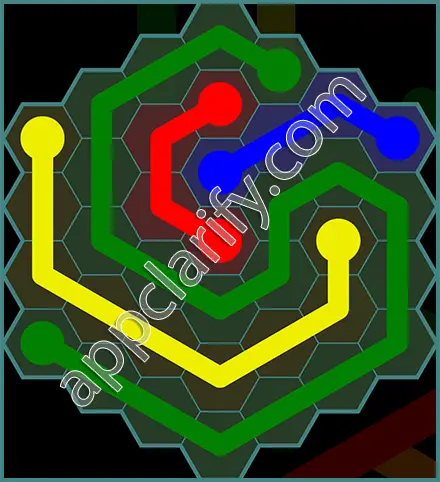 Flow Free: Hexes 7x7 Mania Pack Level 25 Solutions