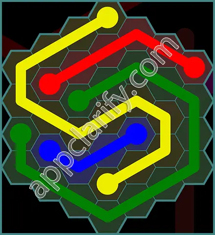 Flow Free: Hexes 7x7 Mania Pack Level 28 Solutions