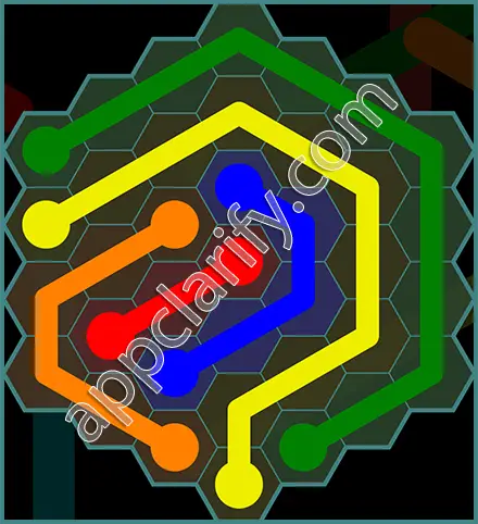 Flow Free: Hexes 7x7 Mania Pack Level 30 Solutions