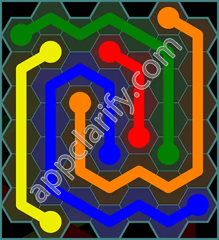Flow Free: Hexes 7x7 Mania Pack Level 32 Solutions