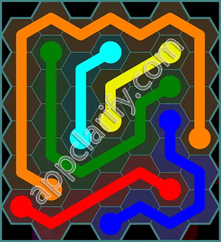 Flow Free: Hexes 7x7 Mania Pack Level 33 Solutions