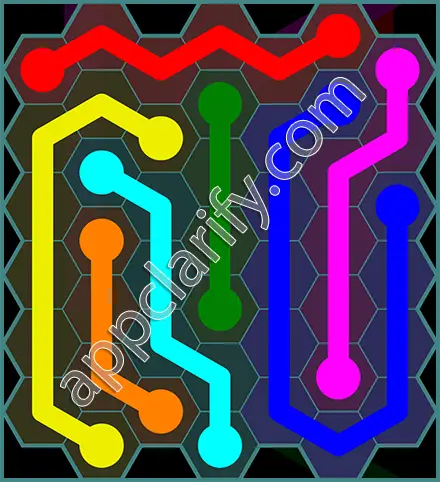 Flow Free: Hexes 7x7 Mania Pack Level 34 Solutions