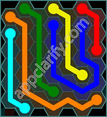 Flow Free: Hexes 7x7 Mania Pack Level 36 Solutions