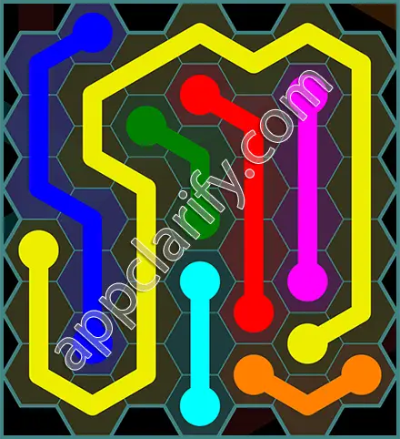 Flow Free: Hexes 7x7 Mania Pack Level 38 Solutions