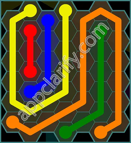 Flow Free: Hexes 7x7 Mania Pack Level 40 Solutions