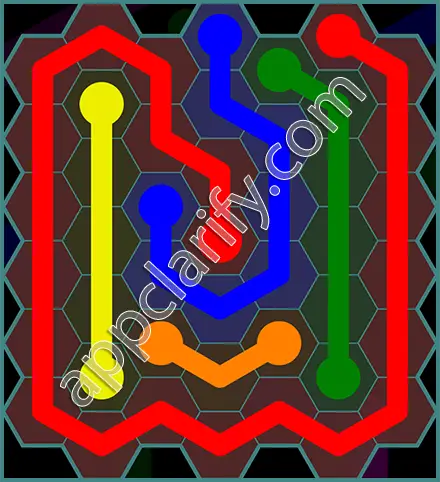Flow Free: Hexes 7x7 Mania Pack Level 43 Solutions