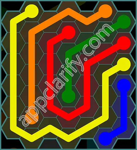 Flow Free: Hexes 7x7 Mania Pack Level 48 Solutions