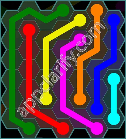 Flow Free: Hexes 7x7 Mania Pack Level 49 Solutions