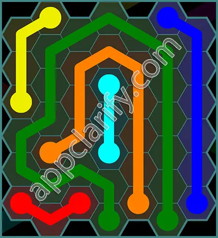 Flow Free: Hexes 7x7 Mania Pack Level 50 Solutions