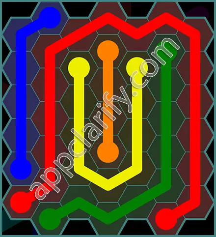 Flow Free: Hexes 7x7 Mania Pack Level 51 Solutions