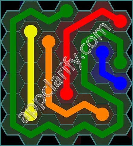 Flow Free: Hexes 7x7 Mania Pack Level 52 Solutions