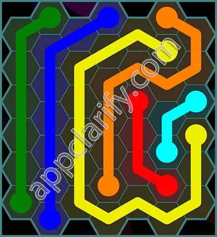Flow Free: Hexes 7x7 Mania Pack Level 53 Solutions