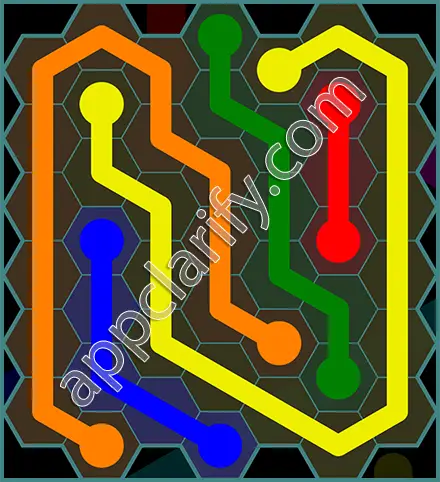 Flow Free: Hexes 7x7 Mania Pack Level 54 Solutions