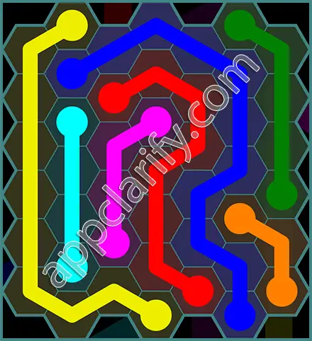 Flow Free: Hexes 7x7 Mania Pack Level 55 Solutions