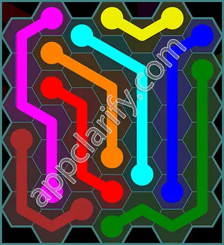 Flow Free: Hexes 7x7 Mania Pack Level 57 Solutions