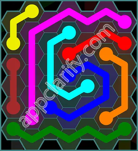 Flow Free: Hexes 7x7 Mania Pack Level 59 Solutions