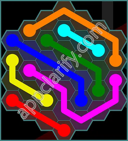 Flow Free: Hexes 7x7 Mania Pack Level 6 Solutions