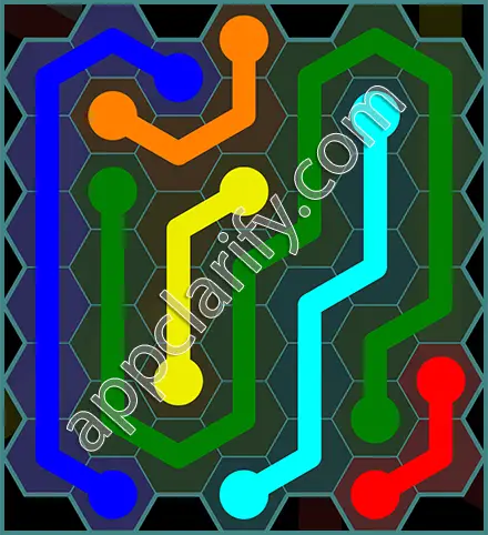 Flow Free: Hexes 7x7 Mania Pack Level 60 Solutions