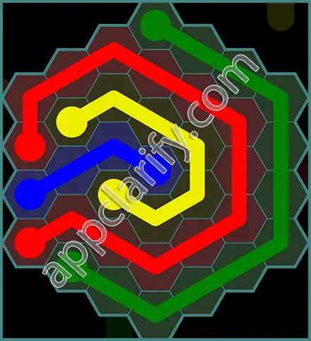 Flow Free: Hexes 7x7 Mania Pack Level 61 Solutions
