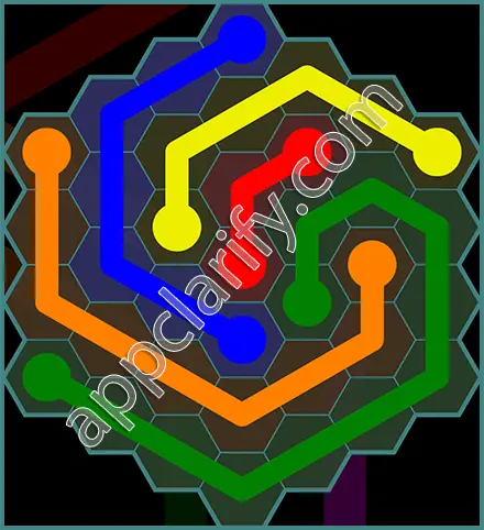 Flow Free: Hexes 7x7 Mania Pack Level 62 Solutions