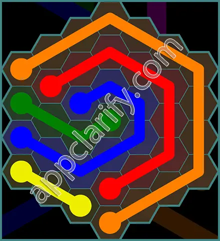 Flow Free: Hexes 7x7 Mania Pack Level 64 Solutions
