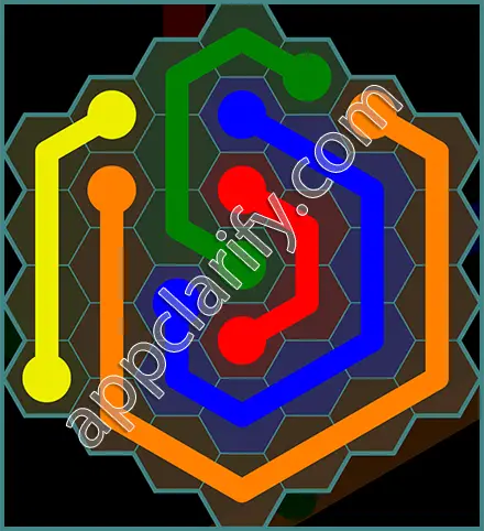 Flow Free: Hexes 7x7 Mania Pack Level 66 Solutions