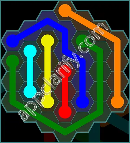 Flow Free: Hexes 7x7 Mania Pack Level 67 Solutions