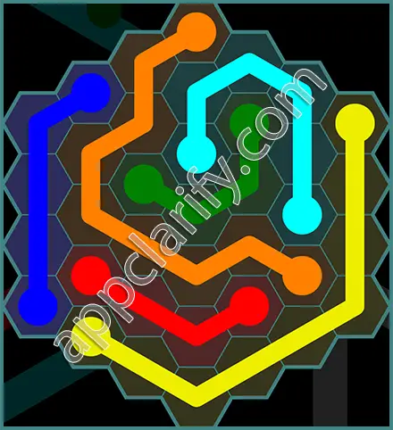 Flow Free: Hexes 7x7 Mania Pack Level 7 Solutions