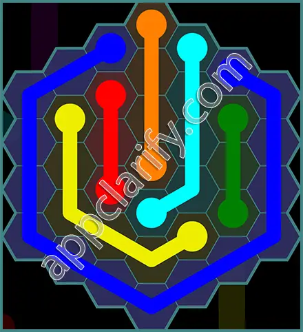 Flow Free: Hexes 7x7 Mania Pack Level 70 Solutions