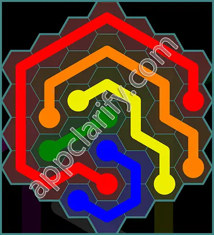 Flow Free: Hexes 7x7 Mania Pack Level 71 Solutions