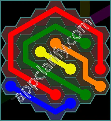 Flow Free: Hexes 7x7 Mania Pack Level 72 Solutions