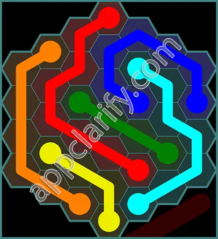 Flow Free: Hexes 7x7 Mania Pack Level 73 Solutions