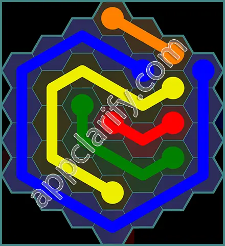 Flow Free: Hexes 7x7 Mania Pack Level 76 Solutions