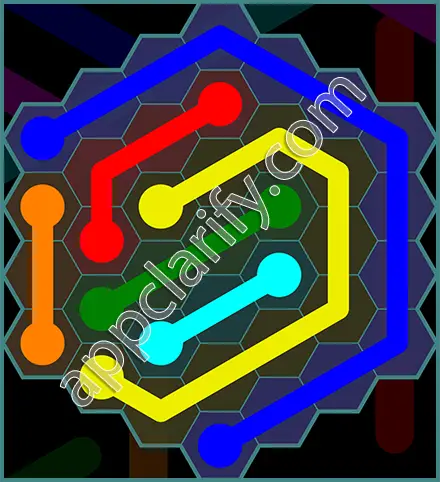 Flow Free: Hexes 7x7 Mania Pack Level 78 Solutions